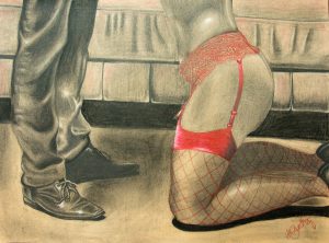 as soon as you walk in erotic art risque alter ego