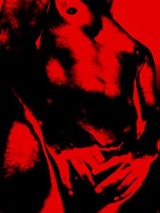 david morgans erotic art woman touching herself